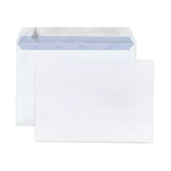 75 vita papperskuvert - 16,2 x 22,9 cm