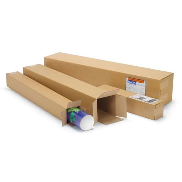 Förlängd förpackning kartong 50 x 10 x 10 cm - Enkel korrugering