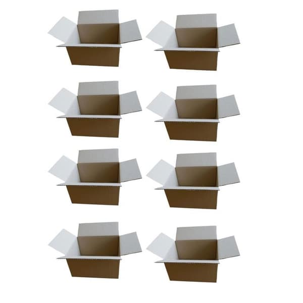 8 små packboxar 16 x 12 x 11 cm