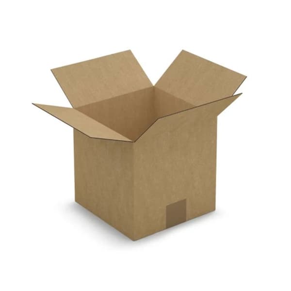 15 fyrkantiga packboxar 20 x 20 x 20 cm - Enkel korrugering