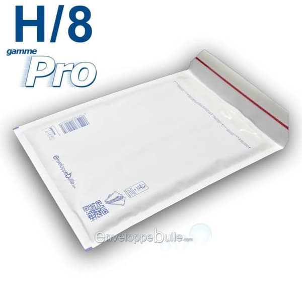 50 Pro H/8 vita bubbelkuvert 260x360mm