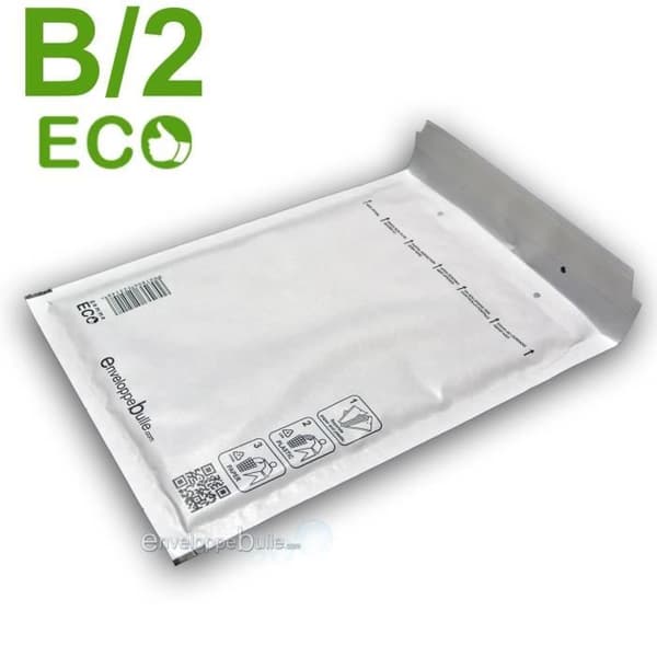 200 Ekologiska bubbelkuvert B/2 format 120x220 mm