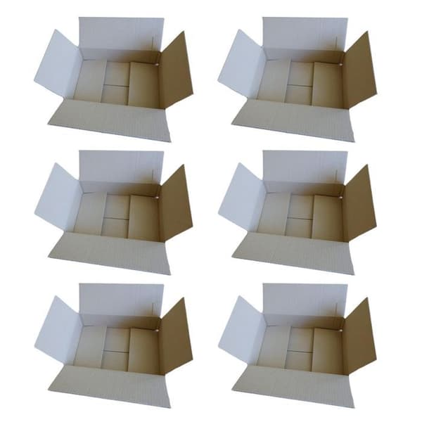 6 st packboxar 31 x 21 x 7,5 cm
