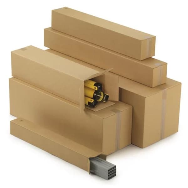 20 avlånga förpackningskartonger 80 x 10 x 10 cm - Dubbel korrugerad