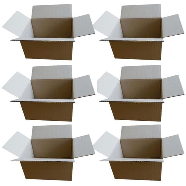 9 små packboxar 16 x 12 x 11 cm