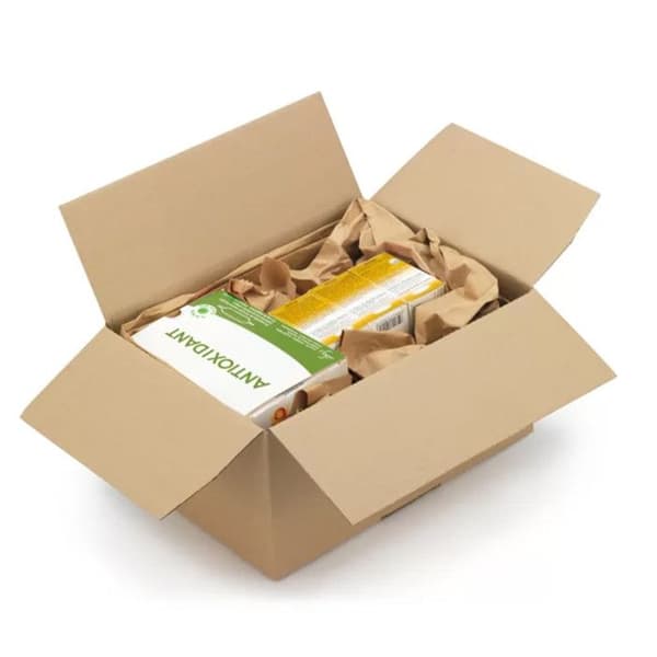 Fyrkantig förpackning kartong 20 x 20 x 20 cm - Enkel korrugerad
