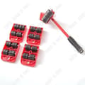 Miniatyrbild 1 av 4: TD® Möbelflyttningstransportset 4 hjul + 1 handhjulsverktygssats Flyttmaterial Bra kvalitet 360° rotation