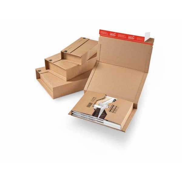 E-handelslåda COLOMPAC 147x126mm brun 20st