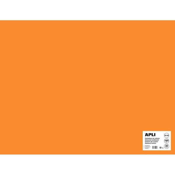 Kartonger Orange Fluo 50x65cm 170G 25 Ark