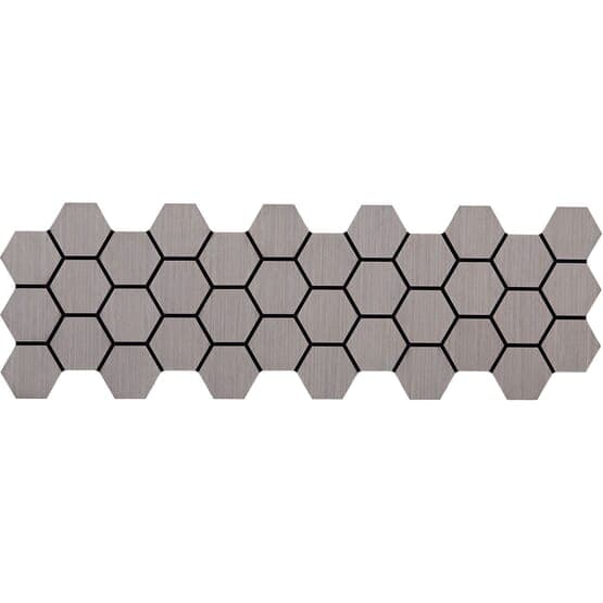 Äänipaneeli - Akustinen paneeli kuusikulmio - 62x76 cm - 8 kpl - harmaa
