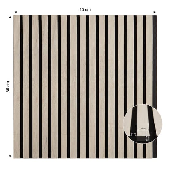 Ljudpanel - Akustikpanel - 60x60 Cm - 4 St - Grå