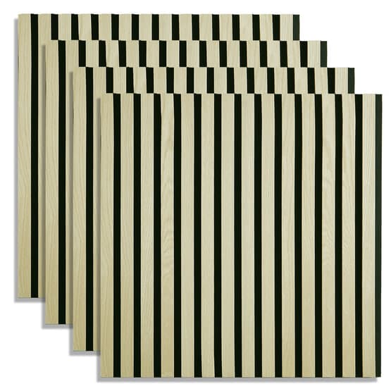 Ljudpanel - Akustikpanel - 60x60 Cm - 4 St - Creme