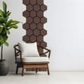 Miniatyrbild 7 av 11: Ljudpanel - Akustikpanel Hexagon - 62x76 Cm - 8 St - Brun