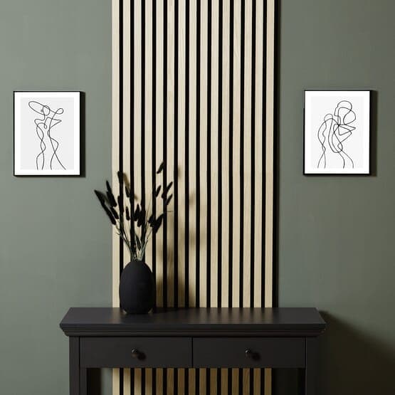 Ljudpaneeli - Akustikpaneeli - 60x120 cm - 2 St - Kerma