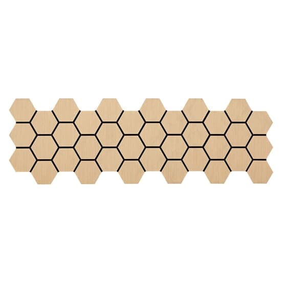 Ljudpanel - Akustikpanel Hexagon - 62x76 Cm - 4 St - Natur