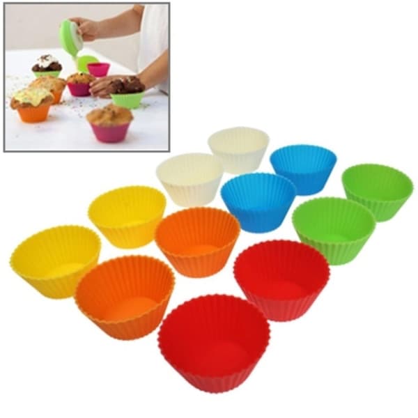 12-Pack Silikon Muffinsformar / Bakformar - Formar