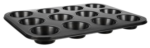 Bageplade + 12stk Silikone Muffinforme / Bolleforme – Forme
