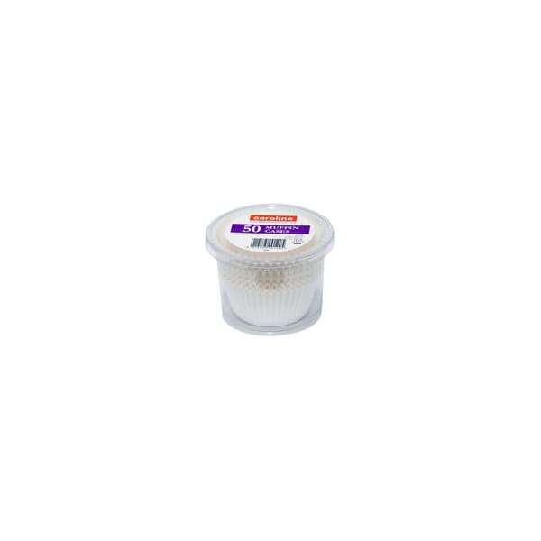 Caroline Muffin and Cupcake Cases (Pack of 50) White One Size