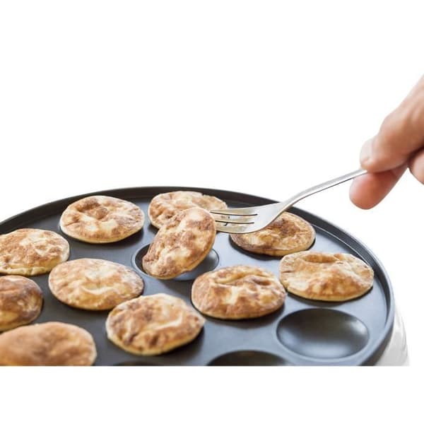 Bestron APFM700W Dutch Poffertjes Pan White 800W