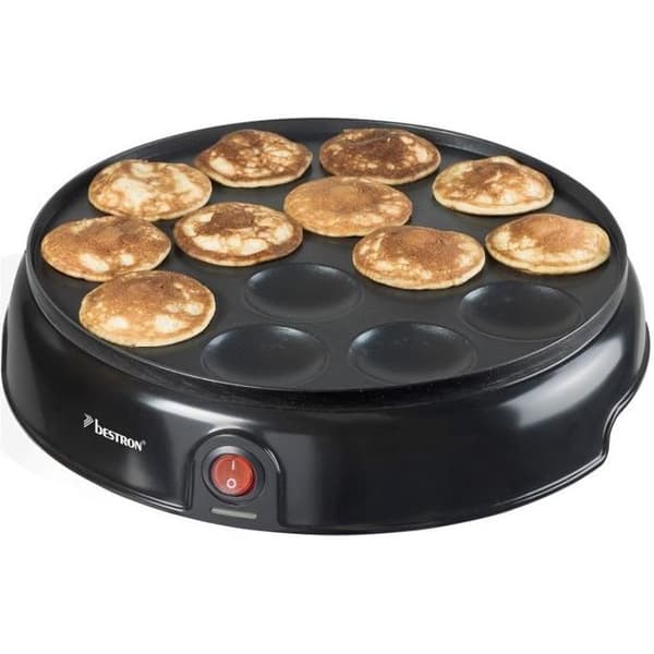 Poffertjes Machine Bestron APFM700Z 800W Svart - holländsk specialitet i 14 delar Golden Brown