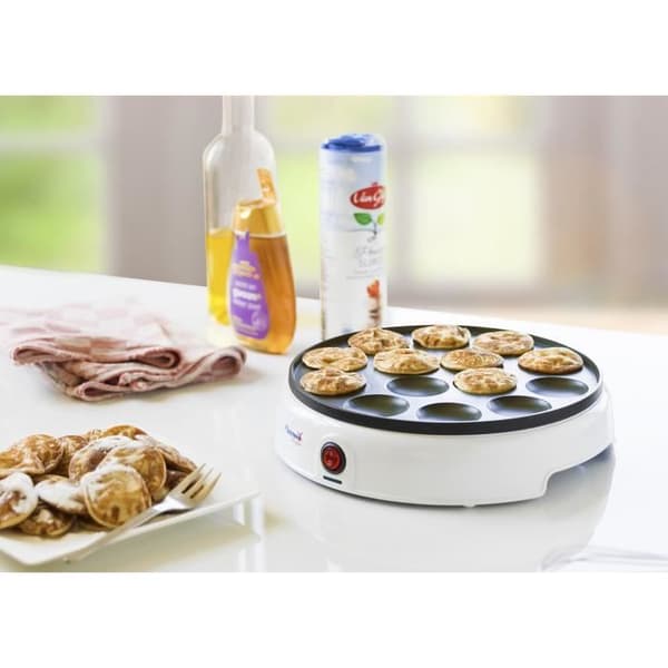 Bestron APFM700W Dutch Poffertjes Pan White 800W