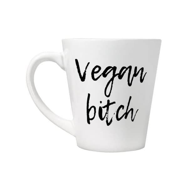 Grindstore Vegan Bitch Latte Mug White One Size