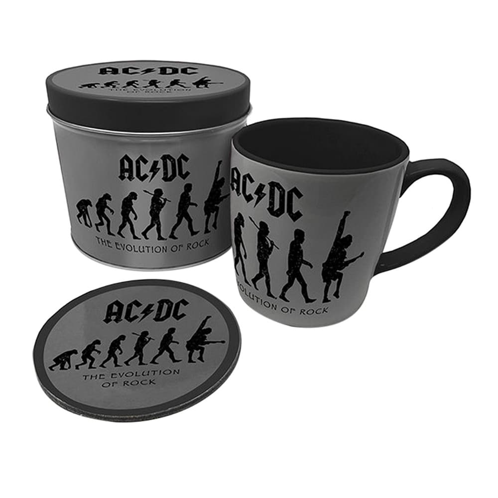 AC/DC The Evolution of Rock Mug and Coaster Set