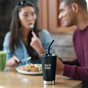 KLEAN KANTEEN STRAW 4-PACK 8 MM, sugrör rostfritt stål