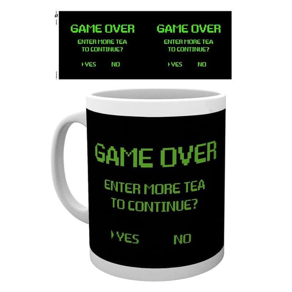 Game Over Enter More Tea To Continue Mug 325ml
