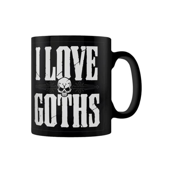 Grindstore Jeg elsker goter og jeg er en goter krus sæt (pakke med 2)
