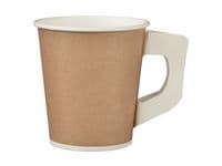 Pappersbägare STAPLES 17,5cl öra brun 80