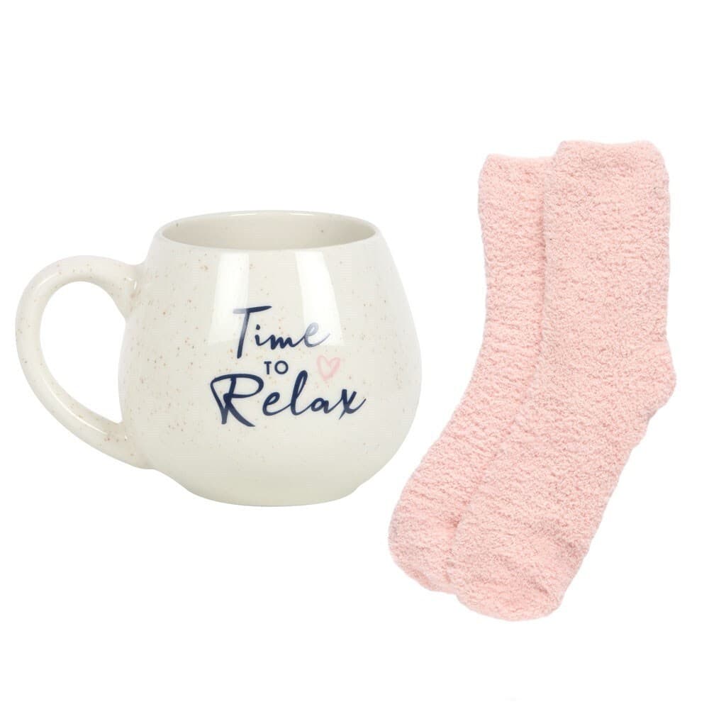 Something Different Set med mugg och strumpor för att slappna av