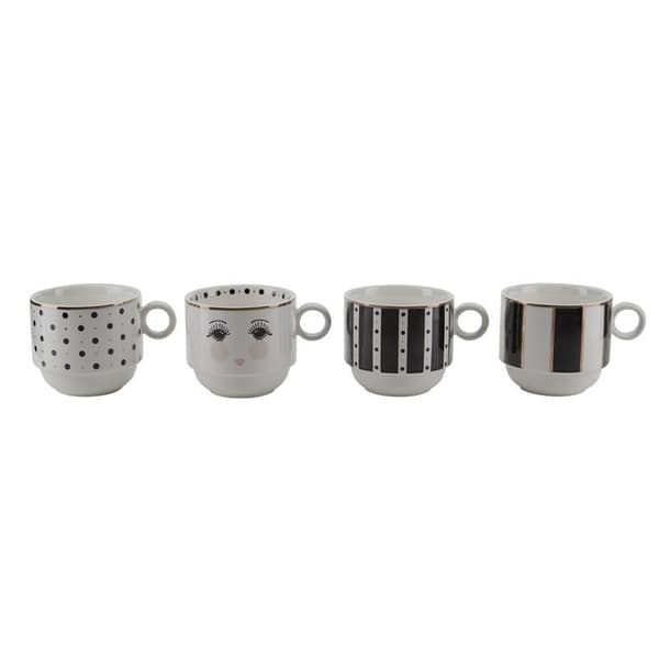 Krus 4-Pack i stativ