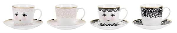Coffee set Lace 4-Pack