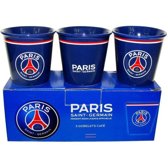PSG presentförpackning 3 x officiella mini kaffemuggar