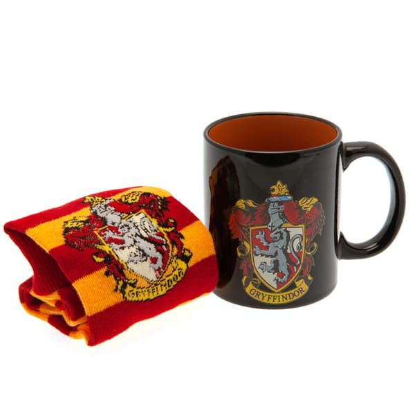 Harry Potter Gryffindor Crest krus og sokke sæt
