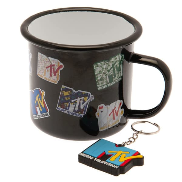 MTV Enamel Mug Set Black/Blue One Size