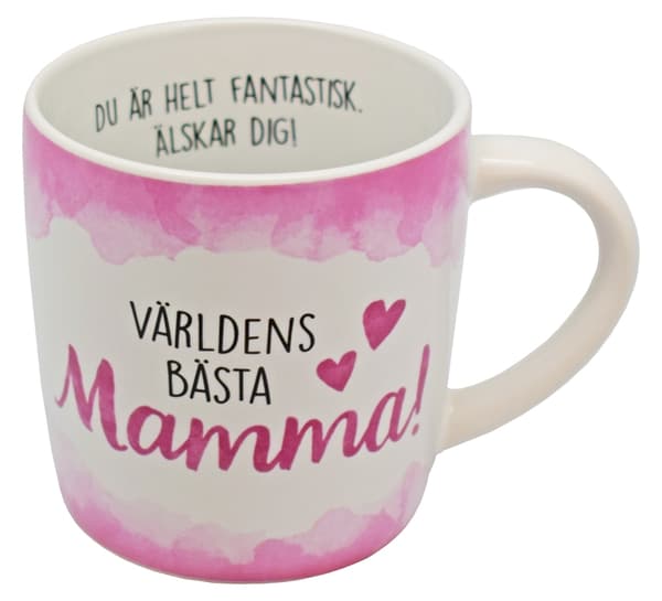 Mugg med text  "Världens bästa mamma"