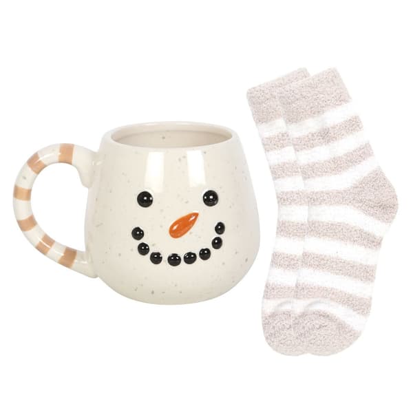 Something Different Set med snögubbe och strumpor Multicoloured One Size