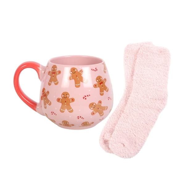 Something Different Gingerbread Man Mug and Sock Set