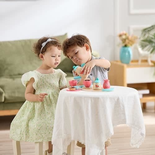 Teservering - HAPE - E3207 - Trä - Pastellfärg - För barn