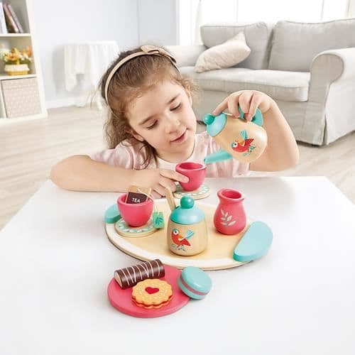 Teservering - HAPE - E3207 - Trä - Pastellfärg - För barn