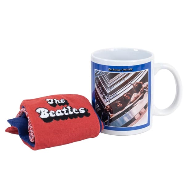The Beatles 1967-1970 Set med muggar och strumpor Blue/Red/White 7 UK-11 UK