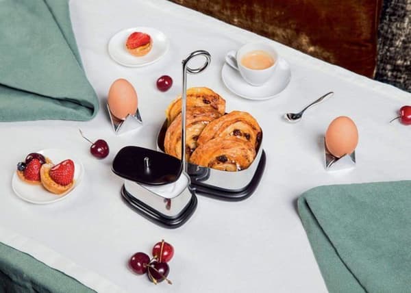 Alessi - VS07 1 - Te- och kaffetillbehörsset, melamin, silver, 19,00 x 17,50 x 23,00 cm