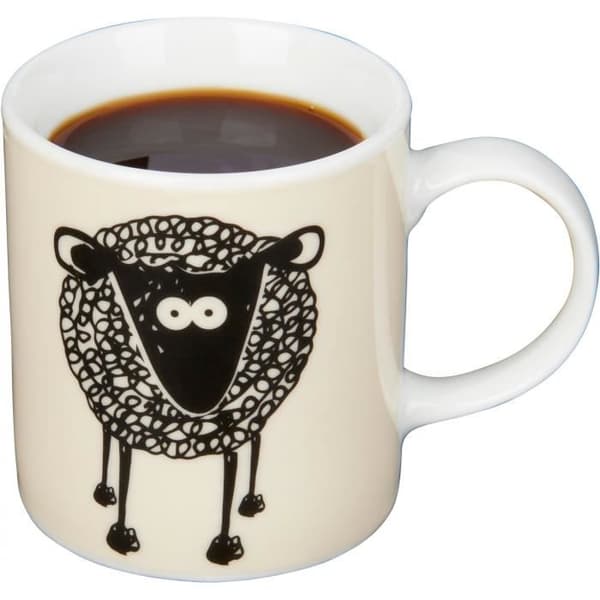 KitchenCraft espresso-kopp får 80 ml porslin vit/svart