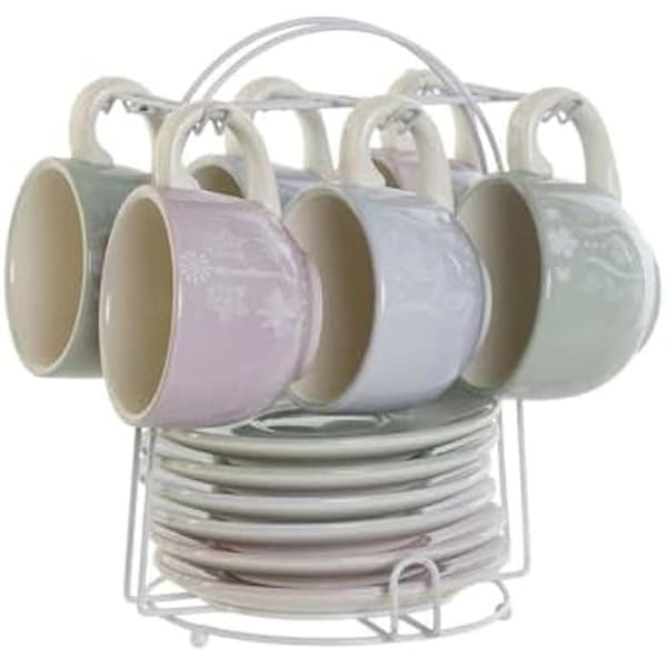 DKD Home Decor Standard kaffekoppsset