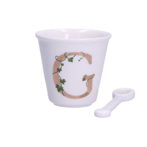 La Porcellana Bianca mugg med sked 75 ml P00450015G