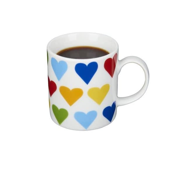 KitchenCraft porslinshjärtan espressokopp 80 ml
