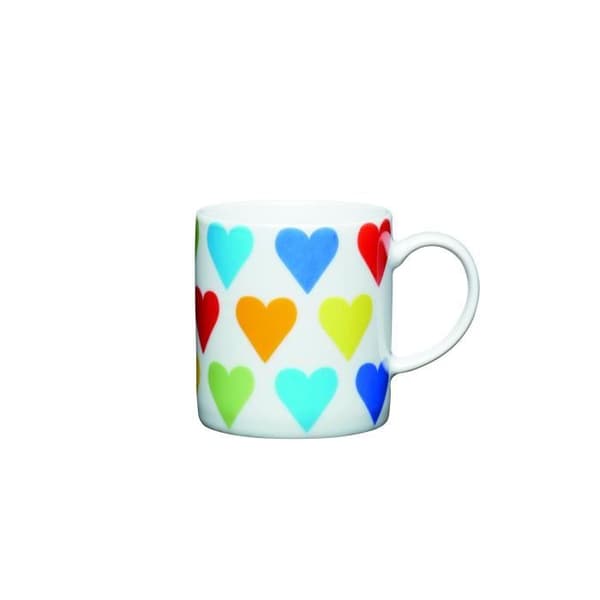 KitchenCraft porslinshjärtan espressokopp 80 ml