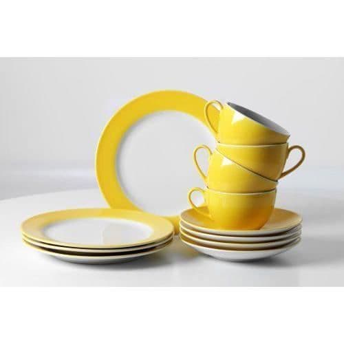 Ritzenhoff - Breker Doppio Kaffeservice Gul 12 delar - 597011